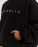 OVERSIZED HOODIE - BLACK