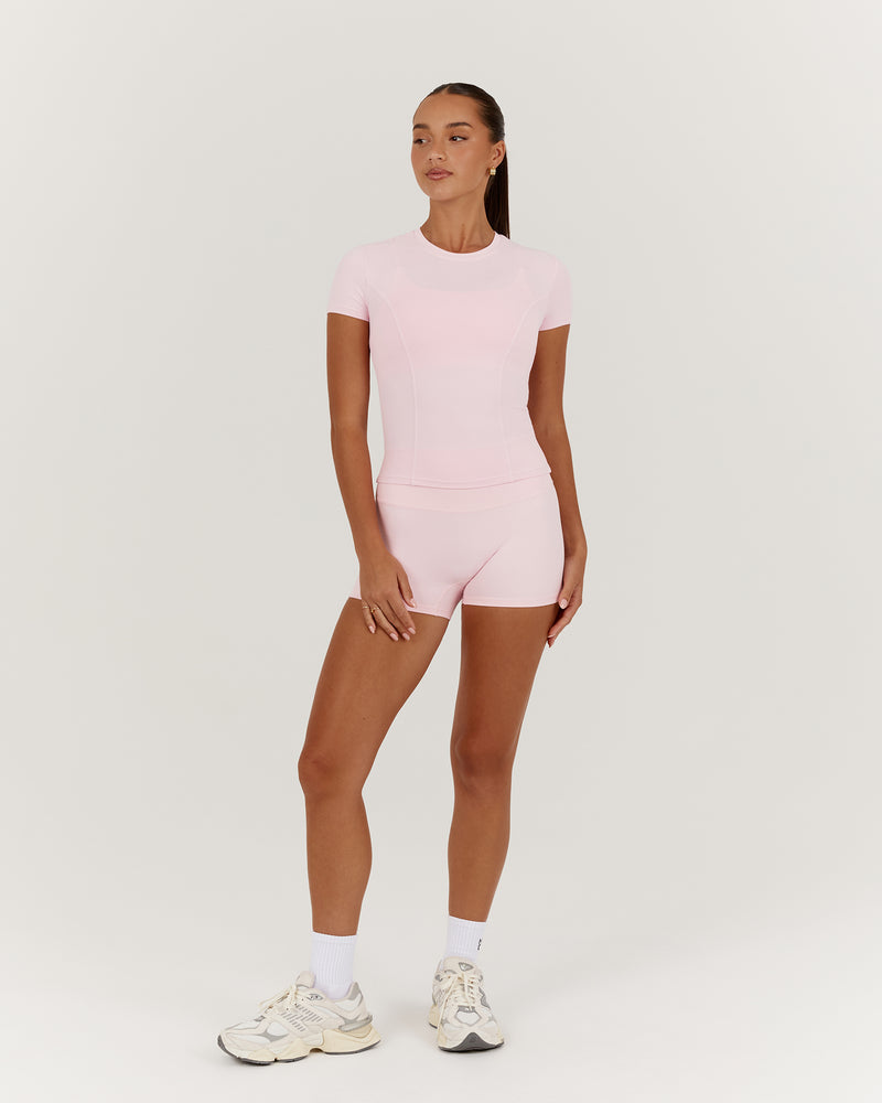 PERRY SHORT SLEEVE TOP - MARSHMALLOW