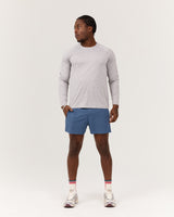 PHOENIX II LONG SLEEVE TEE - DARK GREY MARLE