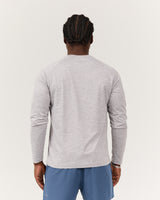 PHOENIX II LONG SLEEVE TEE - DARK GREY MARLE