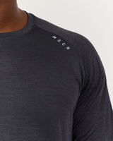 PHOENIX II LONG SLEEVE TEE - MIDNIGHT NAVY MARLE