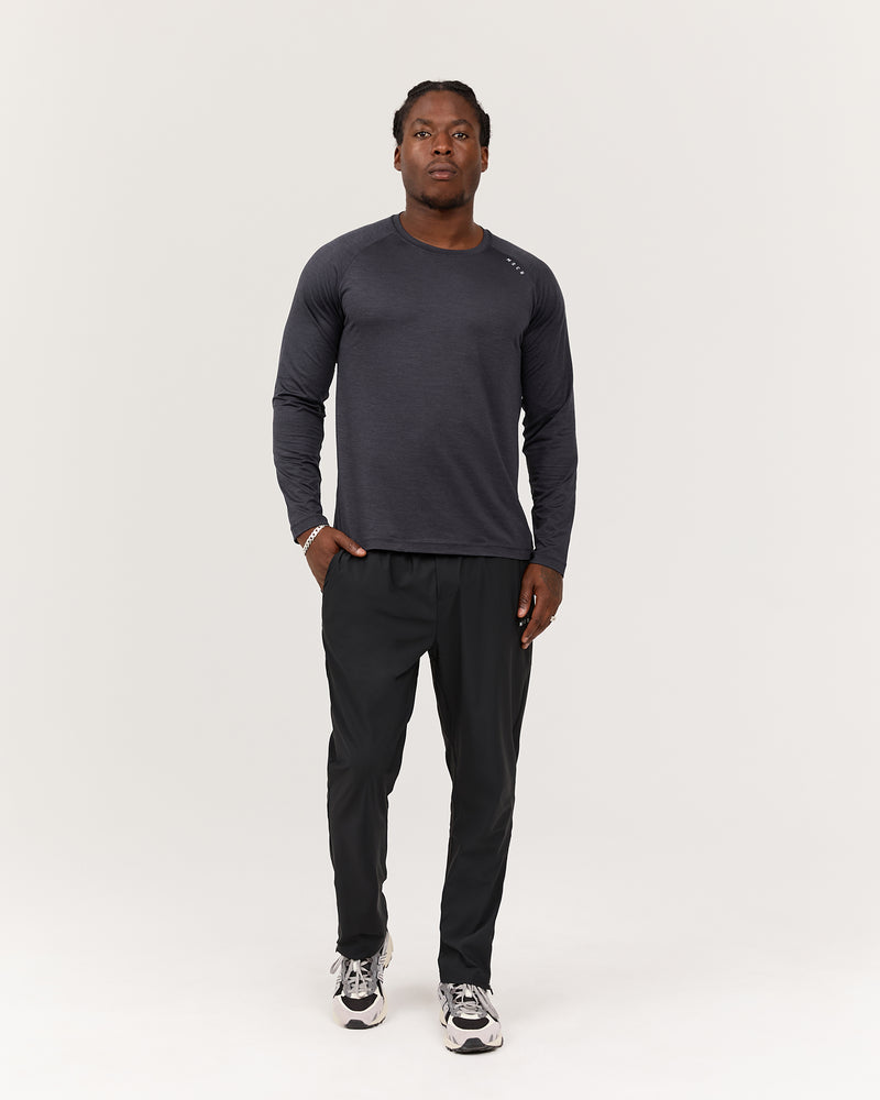 PHOENIX II LONG SLEEVE TEE - MIDNIGHT NAVY MARLE – MUSCLE REPUBLIC