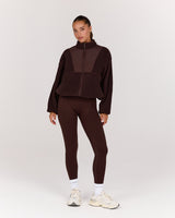 POLAR FLEECE ZIP UP JACKET - FONDANT