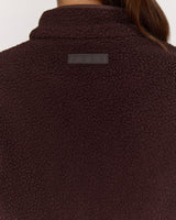 POLAR FLEECE ZIP UP JACKET - FONDANT