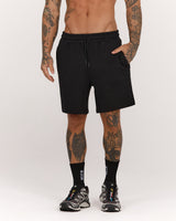 MENS SPACER REGULAR SWEATSHORTS - BLACK PRECISION