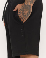 MENS SPACER REGULAR SWEATSHORTS - BLACK PRECISION