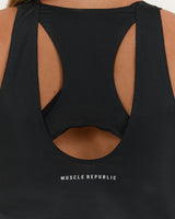 PURSUE CUT OUT TANK - BLACK