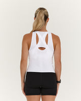 PURSUE CUT OUT TANK - WHITE