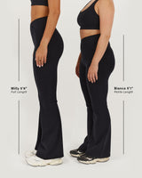 MOTION 360 CROSSOVER PETITE FLARES - BLACK