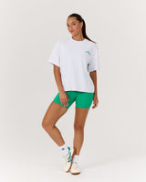 BOXY TEE - SNOW GREY RACQUET CLUB