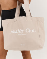 RAW REALITY TOTE BAG - TAUPE