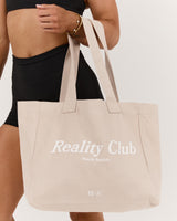 RAW REALITY TOTE BAG - TAUPE