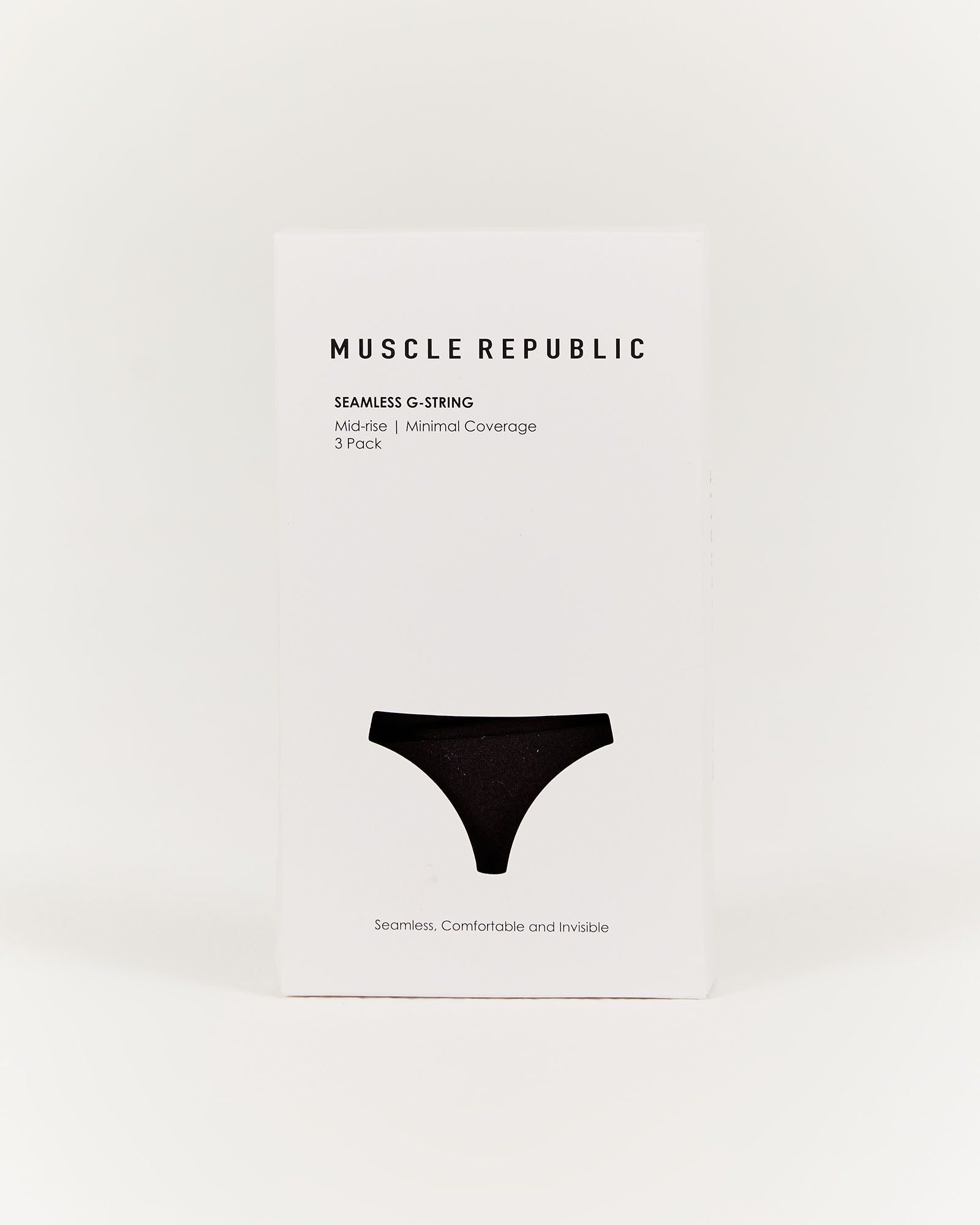 SEAMLESS G STRING 3 PACK - BLACK – MUSCLE REPUBLIC