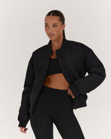 REBOUND BOMBER JACKET - BLACK