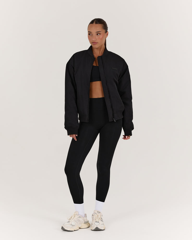 REBOUND BOMBER JACKET - BLACK