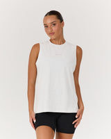 RELAXED ICON TANK - SNOW GREY