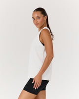 RELAXED ICON TANK - SNOW GREY