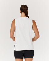 RELAXED ICON TANK - SNOW GREY