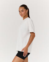 RELAXED ICON TEE - SNOW GREY