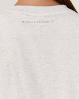 RELAXED ICON TEE - SNOW GREY