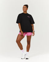 ESSENTIALS TEE - BLACK REP THE RIBBON