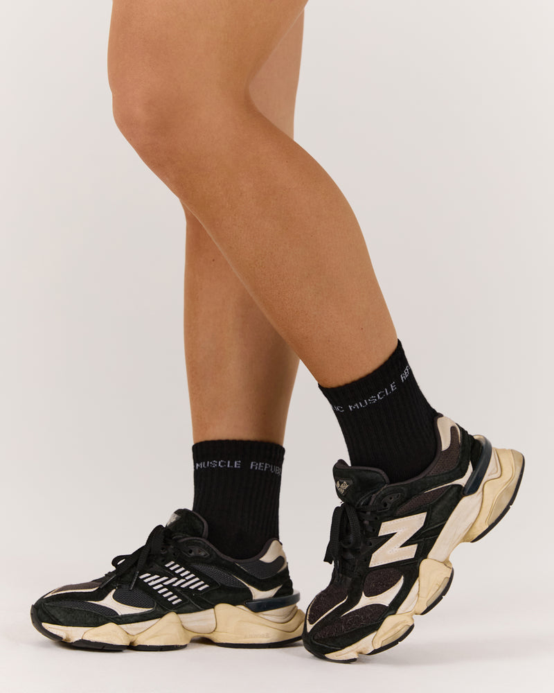 REPUBLIC TUBE SOCKS - BLACK