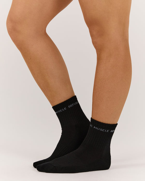 REPUBLIC TUBE SOCKS - BLACK