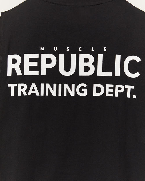 ROCKY MUSCLE TANK TRAINING DEPT - BLACK