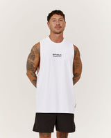 ROCKY MUSCLE TANK TRAINING DEPT - WHITE