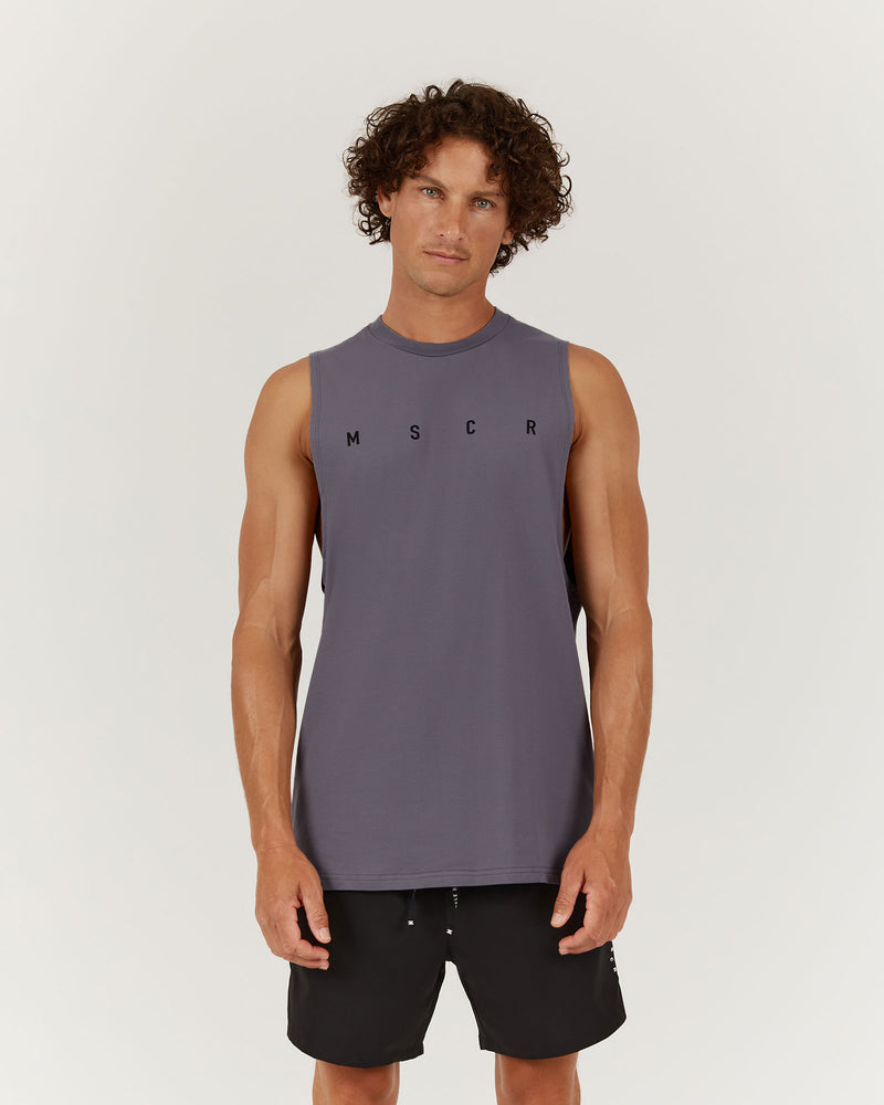 ROCKY MUSCLE TANK - SLATE