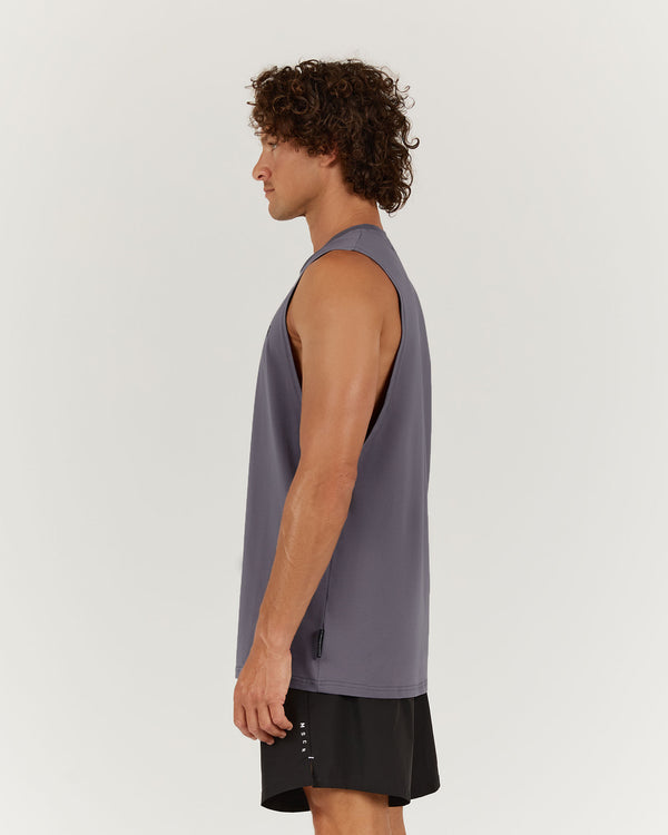 ROCKY MUSCLE TANK - SLATE