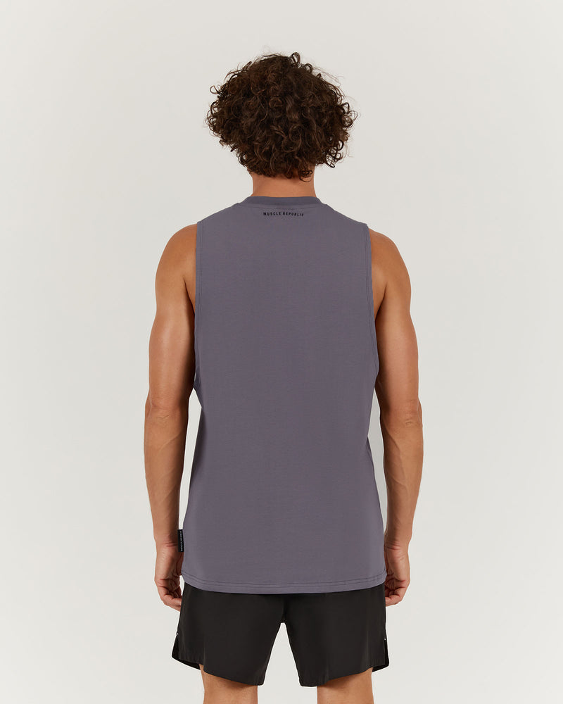 ROCKY MUSCLE TANK - SLATE