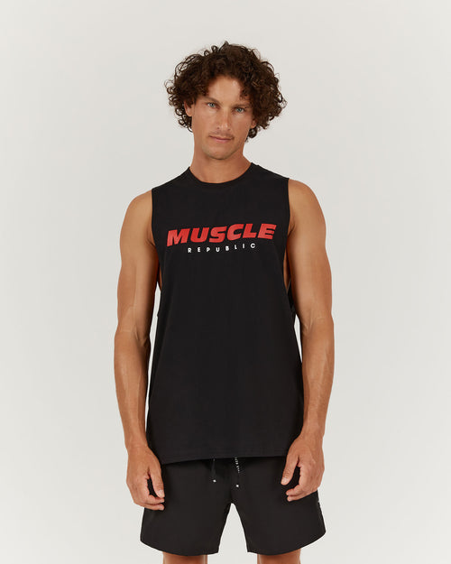 ROCKY MUSCLE TANK OG - BLACK