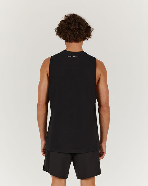 ROCKY MUSCLE TANK OG - BLACK