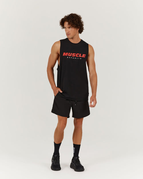 ROCKY MUSCLE TANK OG - BLACK