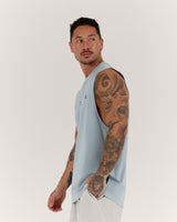 ROCKY MUSCLE TANK - COOL BLUE