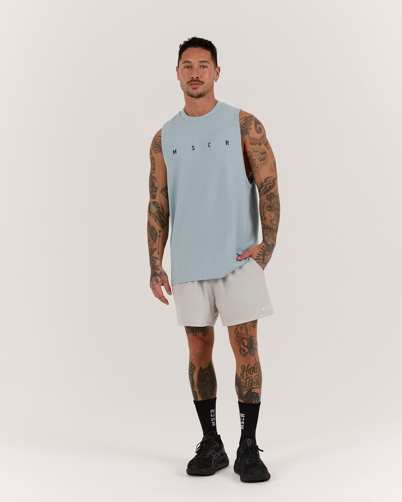 ROCKY MUSCLE TANK - COOL BLUE