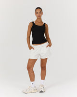 ROUTINE RIBBED TANK - BLACK