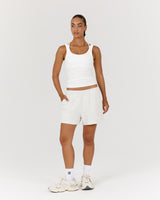 ROUTINE RIBBED TANK - IVORY
