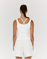 ROUTINE RIBBED TANK - IVORY