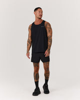 ROX RUN INBUILT SHORTS 3.5" - BLACK