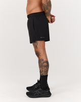 ROX RUN INBUILT SHORTS 3.5" - BLACK