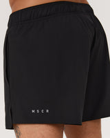 ROX RUN INBUILT SHORTS 3.5" - BLACK