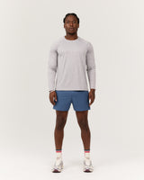 ROX RUN INBUILT SHORTS 3.5" - BLUE SLATE