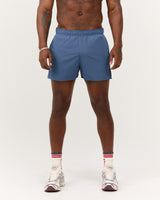 ROX RUN INBUILT SHORTS 3.5" - BLUE SLATE