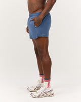 ROX RUN INBUILT SHORTS 3.5" - BLUE SLATE