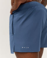 ROX RUN INBUILT SHORTS 3.5" - BLUE SLATE