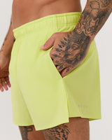 ROX RUN INBUILT SHORTS 3.5" - GLOW