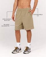 MENS TERRY RELAXED SWEATSHORTS - DUNE VANDAL