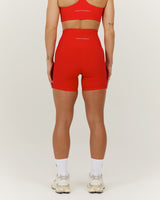 SCULPT BIKER SHORTS - CHILLI